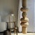 Huge column pendant light, a stack of spherical rattan volumes. Beautiful quality and craftsmanship of the rattan create...