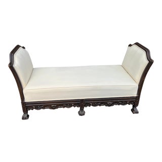 Early 20th Century Carved Jacobean Style Bench For Sale