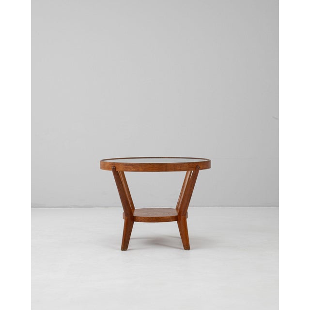 19th Century Czechia Art Deco Tan Wood Coffee Table For Sale - Image 11 of 11