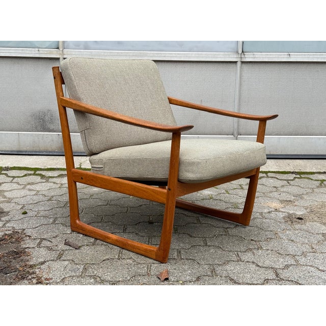 Mid-Century Modern Danish Model FD 130 Lounge Chair in Teak by Peter Hvidt & Orla Mølgaard for France & Son, 1960s For Sale - Image 6 of 6