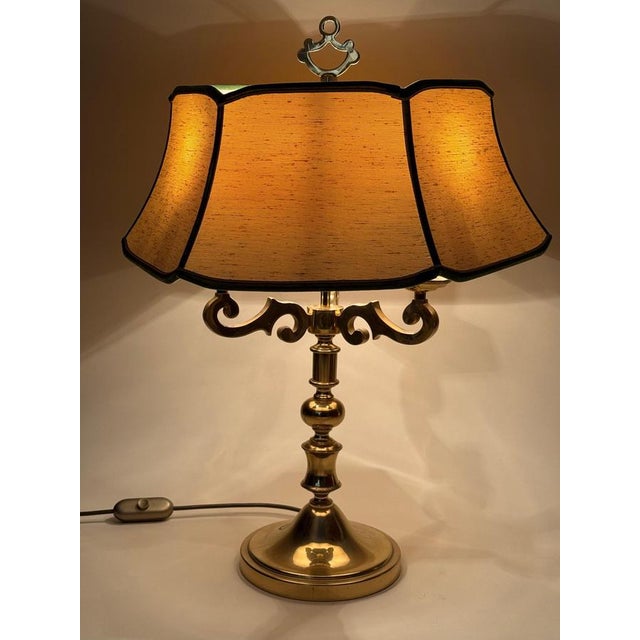 Hollywood Regency Brass Table Lamp, Germany, 1970 For Sale - Image 15 of 16