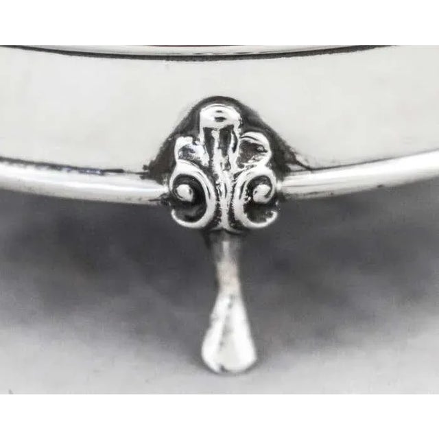 1910s 1916 Sterling Silver Ring Box For Sale - Image 5 of 7