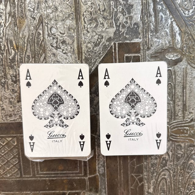 Mid 20th Century Vintage Gucci Two Decks Playing Cards For Sale - Image 5 of 8