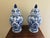 Ceramic Chinoiserie Large Blue and White Porcelain Ginger Jars, Pair For Sale - Image 7 of 8