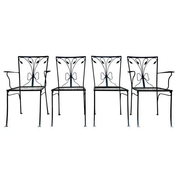 Italian Vintage Salterini Garden Chairs - Set of 4, Attributed For Sale - Image 3 of 3