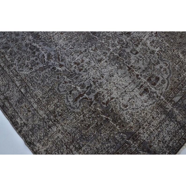 Vintage Turkish Rug, Japandi Style Minimalist Area Rug For Sale - Image 9 of 10
