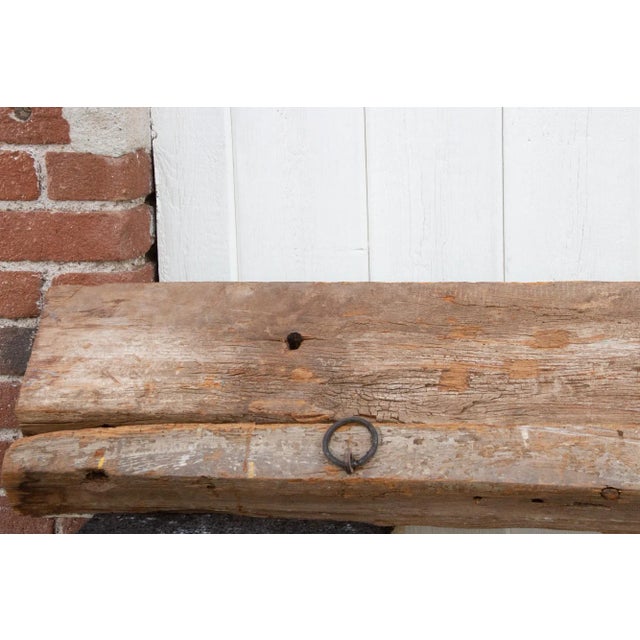 Antique Painted Tamul Nadu Architectural Beam For Sale - Image 10 of 12