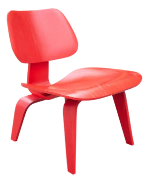 Eames Herman Miller Red LCW Chair
