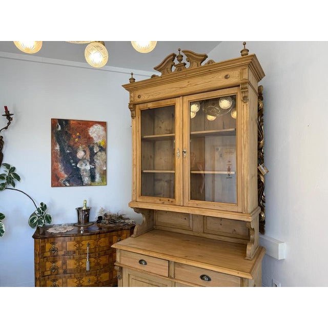 Gründerzeit Spruce Wood Kitchen Sideboard For Sale - Image 6 of 13