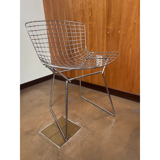 Modern 1950s Mid Century Harry Bertoia Chrome Chair for Knoll For Sale - Image 3 of 9