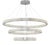 Collection Cerchi Di Luce Chandelier in Metal and Crystal by Jago For Sale