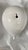 Ceramic White Glossy Ceramic Balloon Sculpture for Wall or Ceiling Installation, 12" For Sale - Image 7 of 11