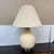 Mid-Century Modern Mid 20th Century Gourd Shaped Crackle Finish Table Lamp, Cream For Sale - Image 3 of 11