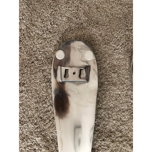 Metal 1970’s Curtis C. Jere Large Fork and Spoon Wall Art - Set of 2 For Sale - Image 7 of 9