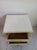 Vintage Hollywood Regency Nightstand Two Drawer Yellow Color For Sale - Image 4 of 9