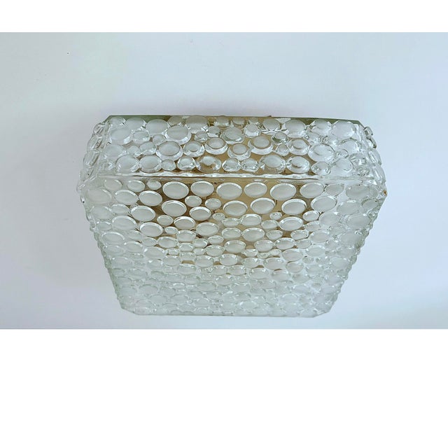 Gold Vintage Bubble Glass Flush Mount from Erco, 1970s For Sale - Image 8 of 18