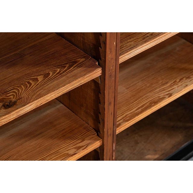 Large English Ebonised Glazed Pine Dresser, 19th Century For Sale - Image 12 of 15