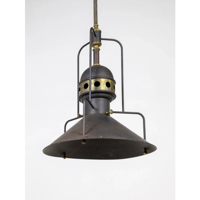 Large Early 20th Century Industrial Cog Pendant Light For Sale In San Francisco - Image 6 of 10