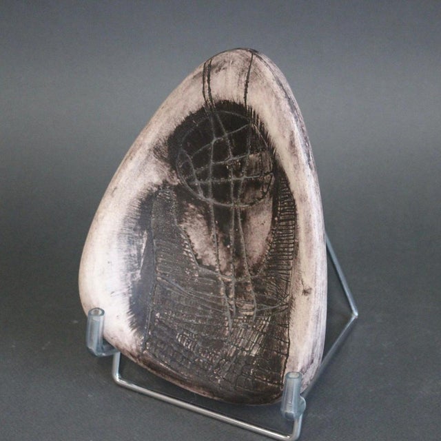 French mid-century ceramic decorative vide-poche (sundries tray) by jacques blin (circa 1950s). Created in blin's...