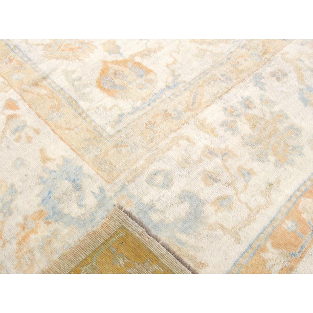 1920s Turkish Oushak Rug For Sale - Image 4 of 5