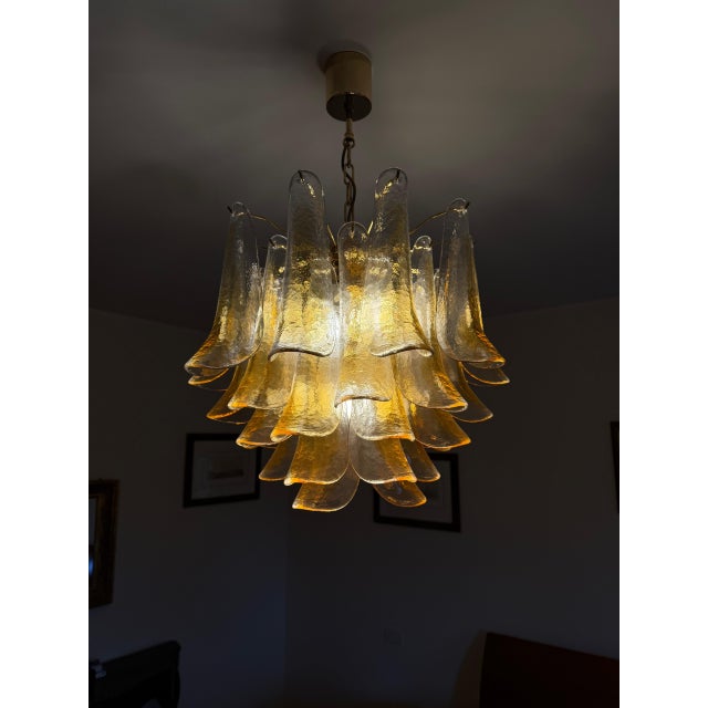 Murano Glass Chandelier attributed to Mazzega, 1970s For Sale - Image 6 of 10