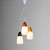 Italian Modern Three-Light Pendant Light in Opaline Glass and Iron, 1970s For Sale - Image 13 of 13