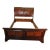 Ethan Allen Solid Mahogany Queen Size Sleigh Bed For Sale