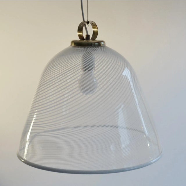 Large Glass Pendant Light from Vennini For Sale - Image 6 of 10