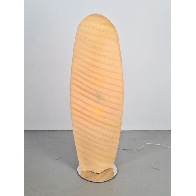 Modern Wooden Wing Floor Lamp from Gamma Delta Group SRL Padova, Italy, 1990s For Sale - Image 3 of 18