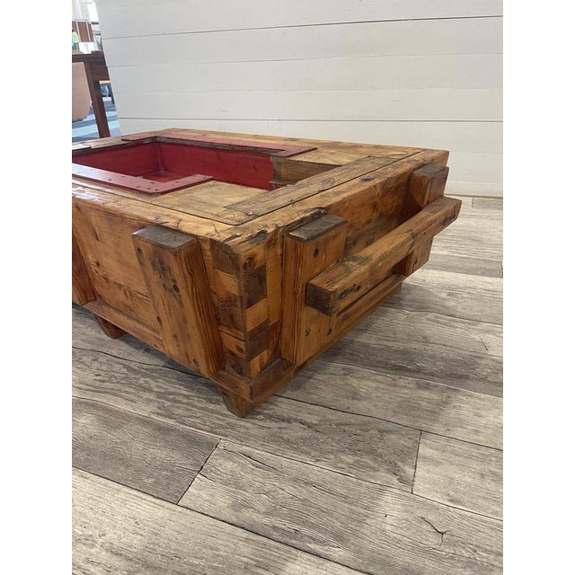 1920s Vintage Coffee Table with Glass, 1920s For Sale - Image 5 of 11