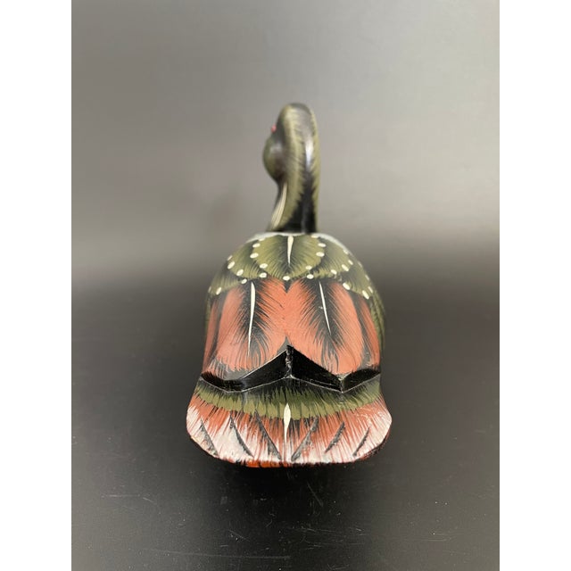 1980s Artisan Crafted Common Loon Duck Decoy For Sale - Image 5 of 12