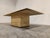 1970s Vintage Travertine and Brass Coffee Table from Fedam, 1970s For Sale - Image 5 of 12