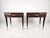 Mid-Century Italian Nightstands in Walnut and Beech with Brass Details, 1950s, Set of 2 For Sale - Image 4 of 12