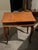 Small Leather Top, Cherry Coffee Table, Louie the XV Revival / Cabriole Legs / Gold Embossed Leather Top, Intricate Gold Marquetry, 1950-60’s For Sale - Image 11 of 12