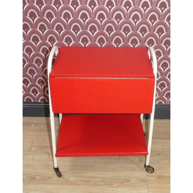 Sewing Box on Wheels, 1970s For Sale - Image 9 of 13