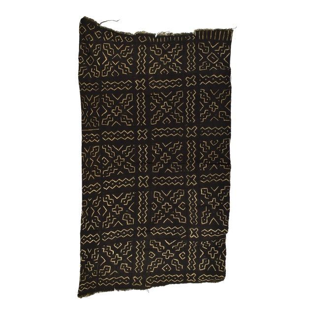 Mid 20th Century Vintage African Mudcloth Textile For Sale
