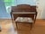 Vintage Baldwin Walnut Upright Piano With Cane Music Rack & Floral Bench Included For Sale - Image 9 of 11