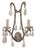 Dennis & Leen for Formations Rock Crystal & Silver Gilt Iron Sconce - 1 of 4 Available.