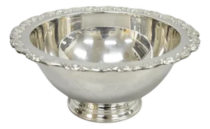Vintage Oneida Victorian Silver Plated Punch Bowl Champagne Chiller Ice Bucket