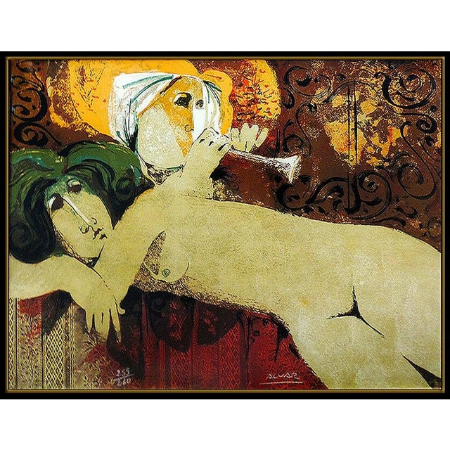 Message us to inquire about custom framing options! (Included for free with every purchase) The piece is of impressive...