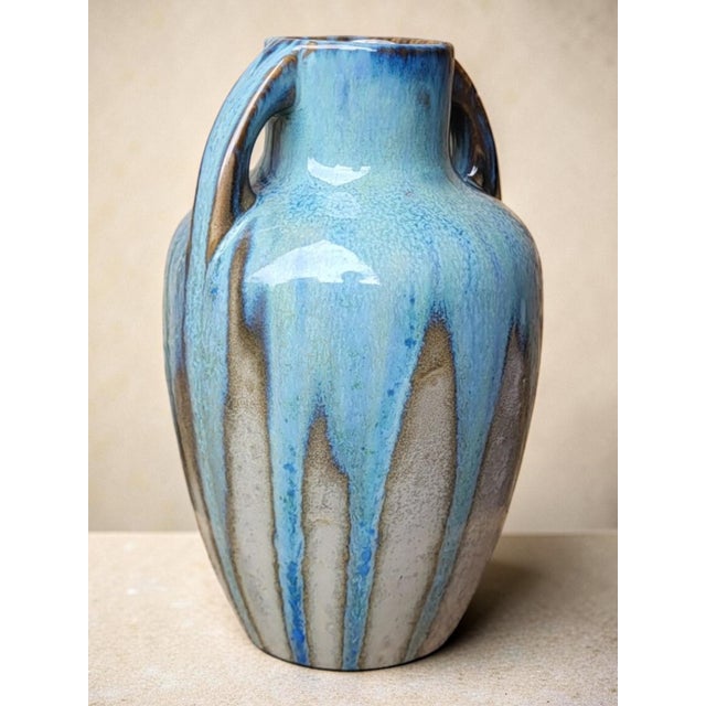 Vintage Stoneware Vase from Pierrefonds, 1930s For Sale - Image 4 of 11