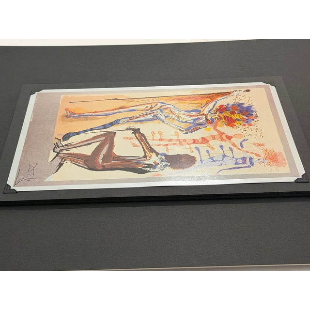 1970s Salvador Dalí "The Fashion Designer" (El Modisto) Tobo Arte .925 Silver Serigraph Plaque Custom Gallery Framed For Sale In Rochester - Image 6 of 12