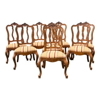 Vintage Ethan Allen Tuscany Augustine Dining Chairs - Set of 8 For Sale