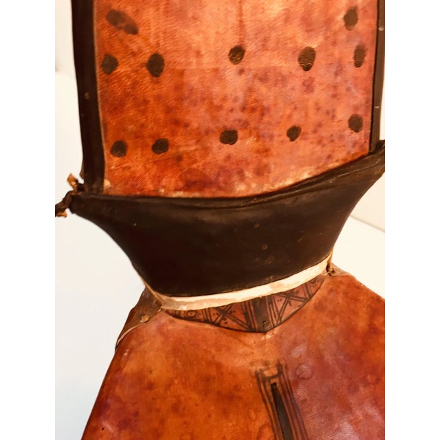 Tuareg Leather Camel Saddle For Sale In Palm Springs - Image 6 of 12