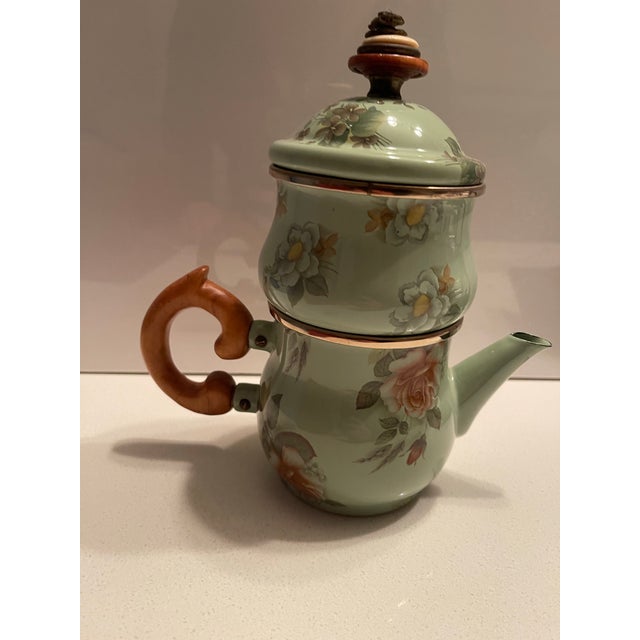 Mid 20th Century Mackenzie-Childs High Tea Vintage Stackable Creme & Sugar Set For Sale In San Diego - Image 6 of 9