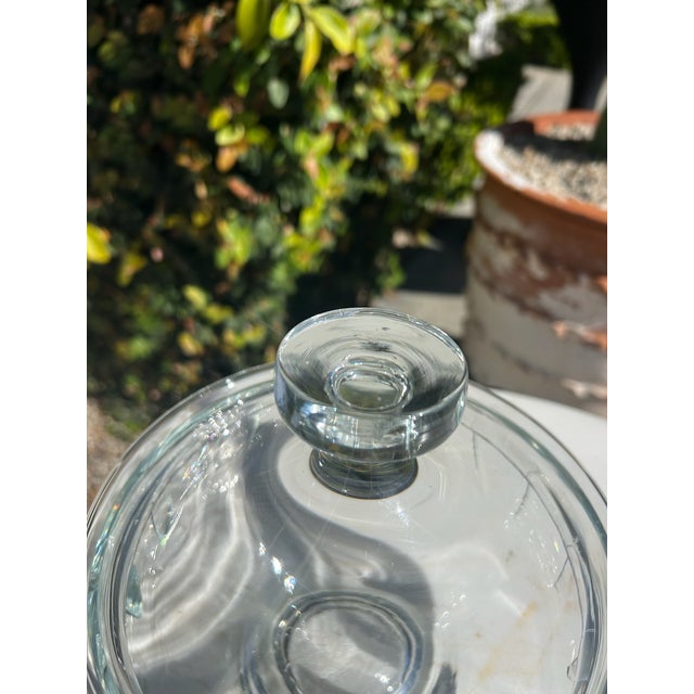 Vintage Cut Glass Lidded Jar With Pedestal Base For Sale - Image 14 of 15
