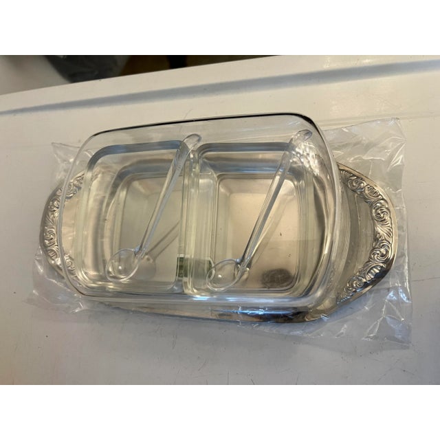 1960s Condiment or Jam Serving Set by Strassburg- 3 Pieces For Sale In West Palm - Image 6 of 8