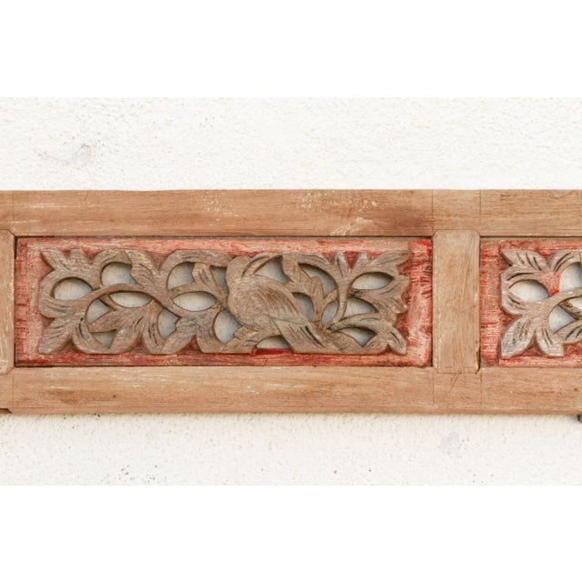 19th Century 3-Panel Botanical Carved Wall Art For Sale - Image 5 of 7