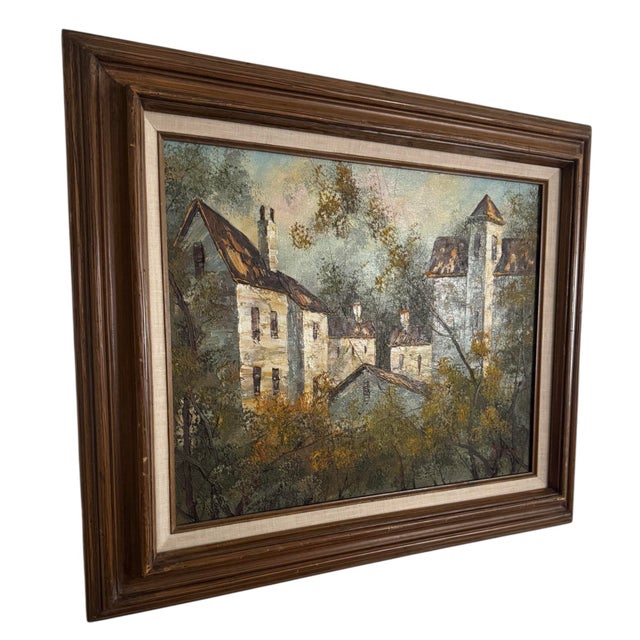 Mid 20th Century Original Oil Painting Signed by Artist T. Dennis, Framed For Sale - Image 4 of 6