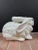 Vintage Large Ceramic White Rabbit For Sale - Image 9 of 12